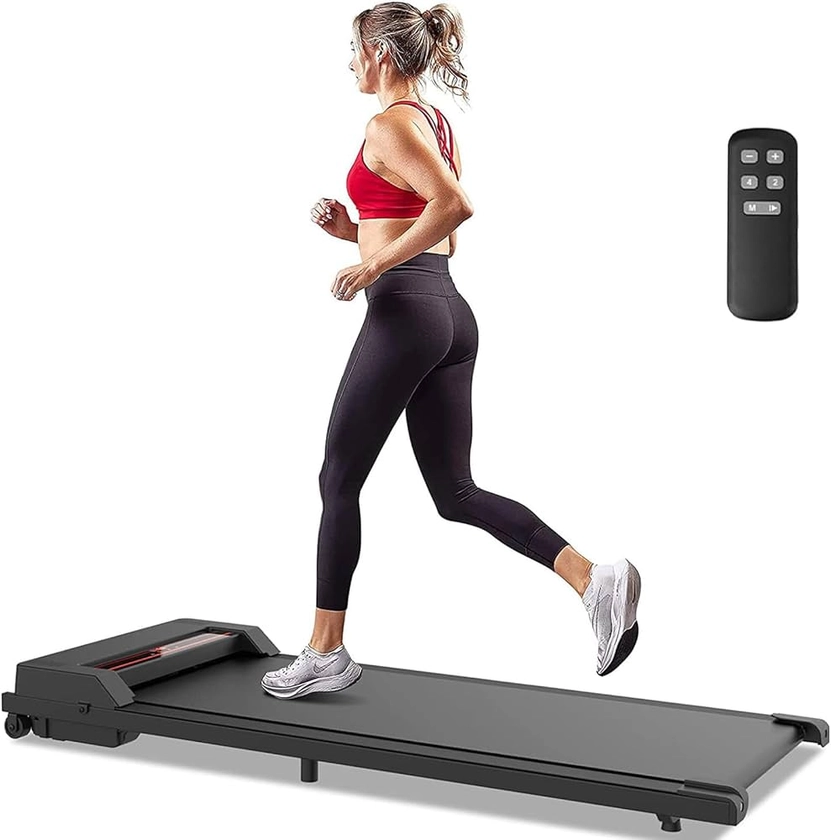 ADVWIN Walking Pad Treadmill, Under Desk Electric Treadmill, Compact Portable Walking Jogging Running Machine for Home Office, LED Display, Low Noise, Black : Amazon.com.au: Sports, Fitness & Outdoors