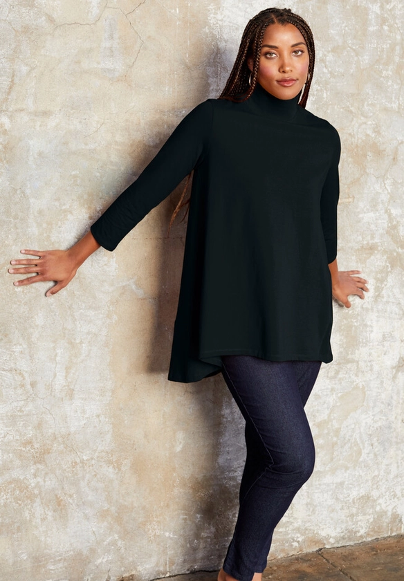 One+Only Mock-Neck Tunic