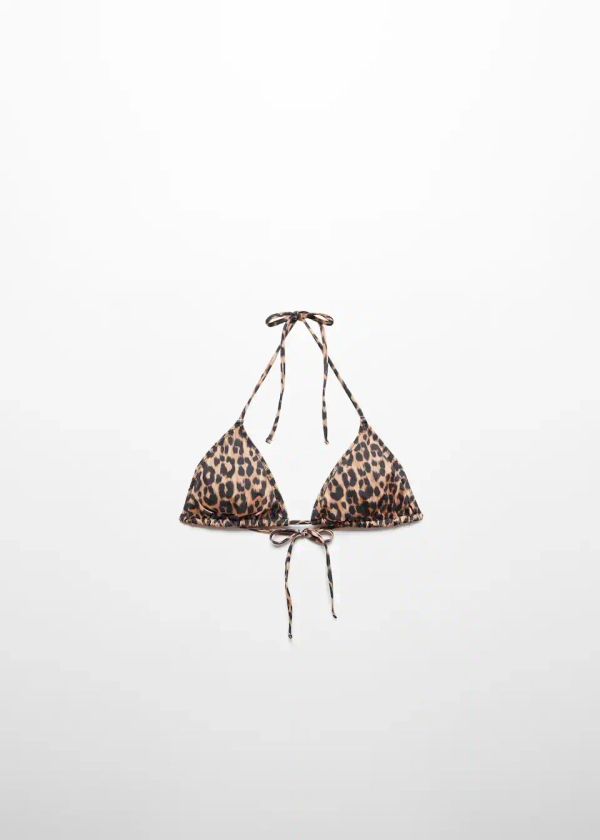 Haut bikini léopard