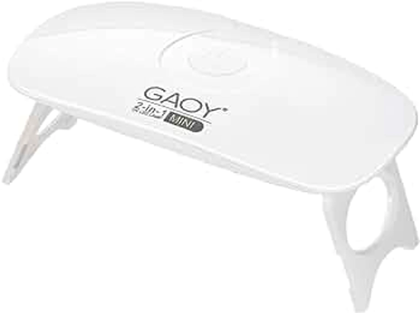 GAOY UV Light for Gel Nails, Small Nail Cure Light, LED Nail Lamp, USB Nail Dryer for Fast Curing, White