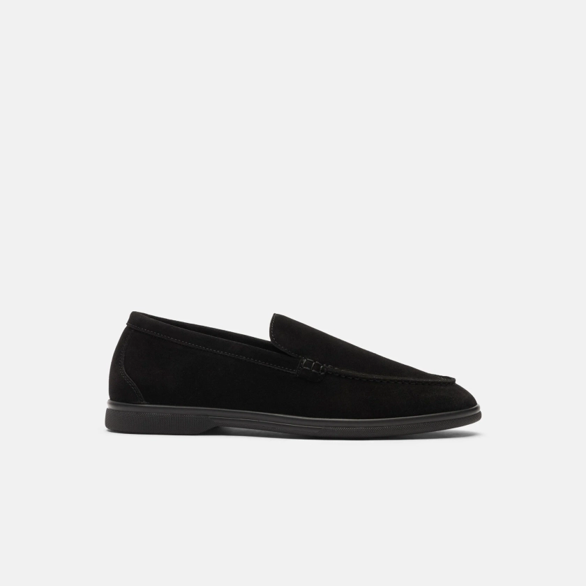 Ludovica Black Suede Loafers for Women | Scarosso®