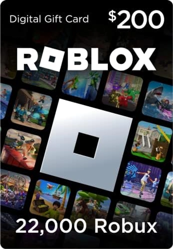 Roblox Digital Gift Card - 22,000 Robux [Includes Exclusive Virtual Item] [Online Game Code]