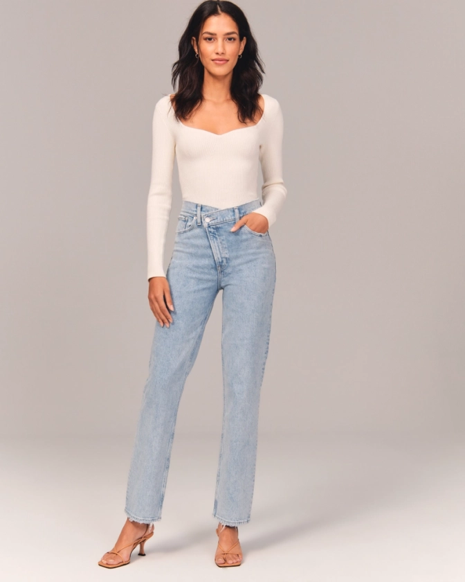 Curve Love Ultra High Rise Ankle Straight Jean