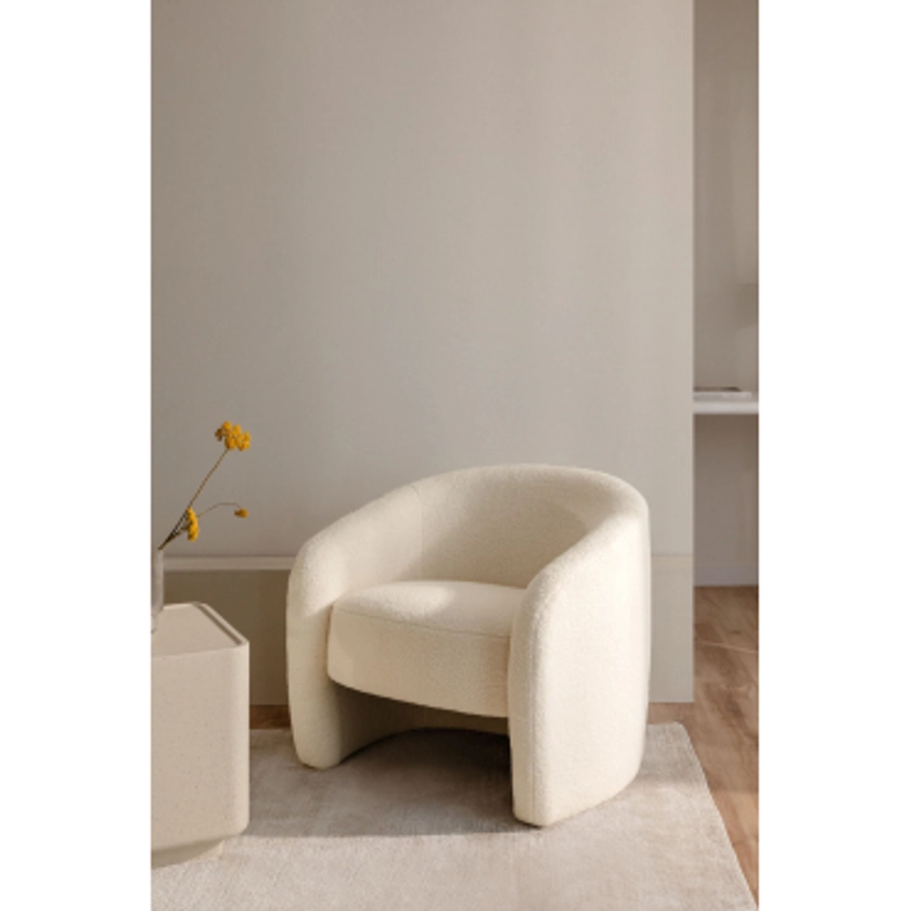 Fauteuil en peau de mouton Gombren