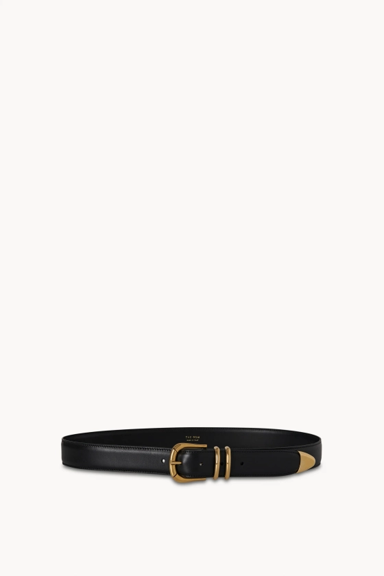 Vintage Belt Black in Leather – The Row