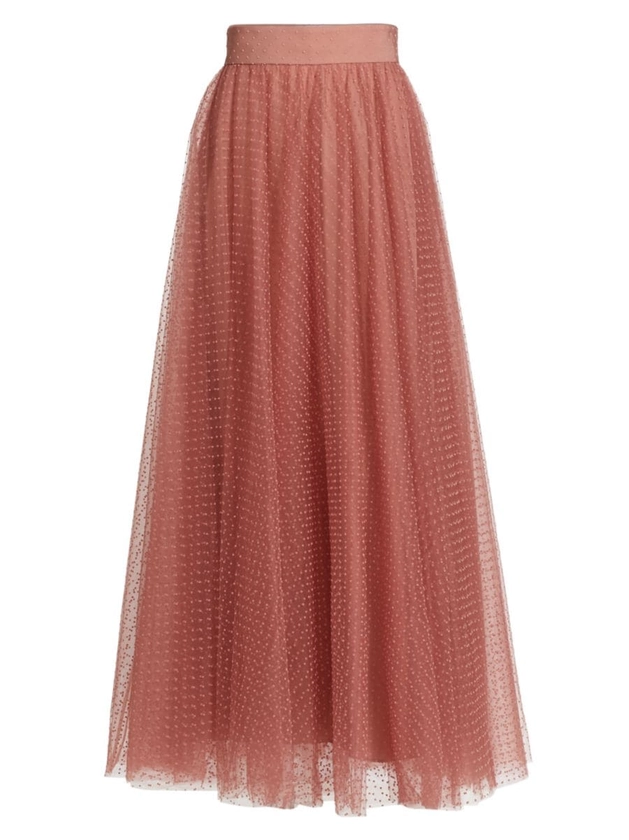 Shop Zimmermann Polka Dot Tulle Maxi Skirt | Saks Fifth Avenue