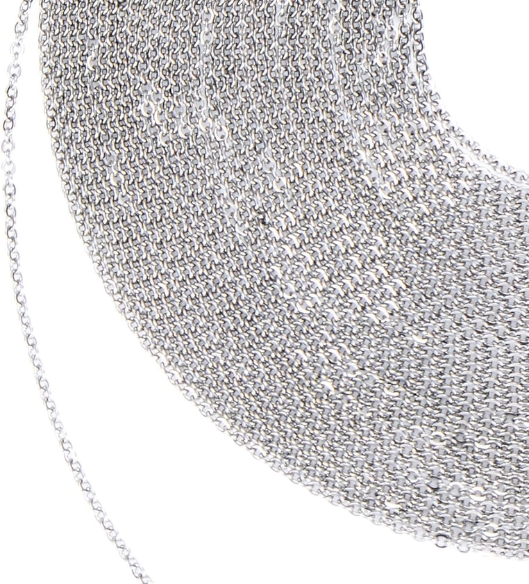 12 Mètres Chaîne Collier en Acier Inoxydable Chaîne de Câbles pour Bijoux Accessoires Bricolage, Couleur Argent