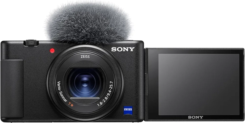 Sony ZV-1 | Appareil Vlog Sony (Capteur CMOS RS 1.0, AF avec Suivi en Temps réel sur l'œil (Photo & vidéo),écran orientable, vidéo 4K HDR, Micro directionnel 3 Capsules intégré)-Noir