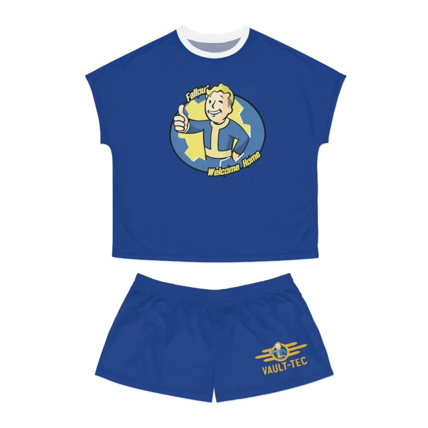 Fallout korte pyjamaset voor dames AOP - Etsy België