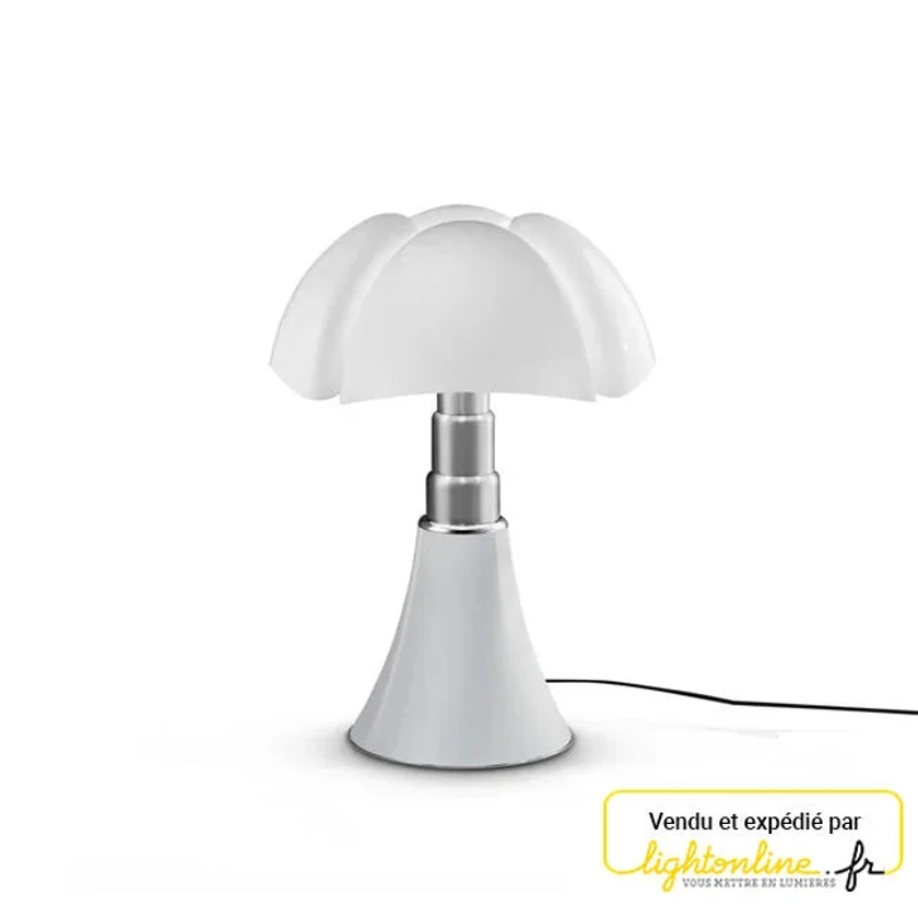 Lampe design Pipistrello blanc, ampoule LED integrée dimmable, H.66-88cm | Leroy Merlin