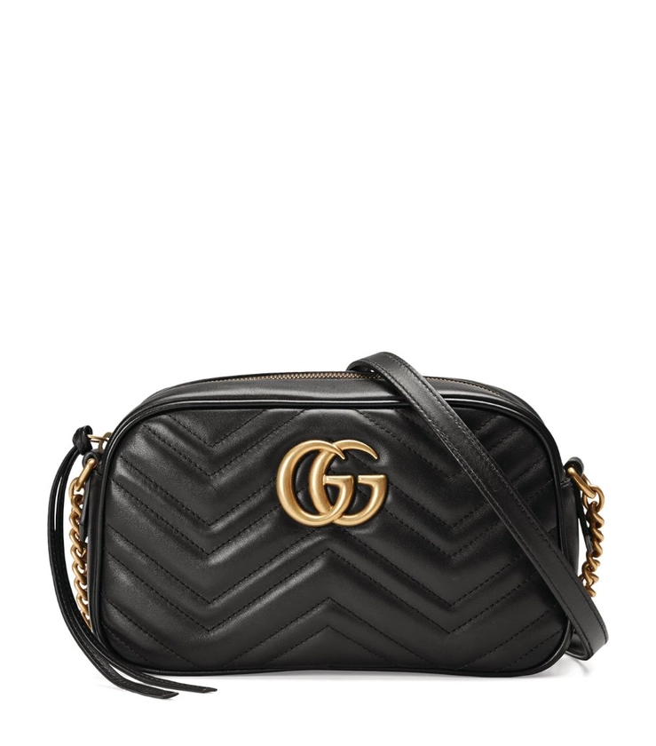 Womens Gucci black Small Marmont Matelassé Shoulder Bag