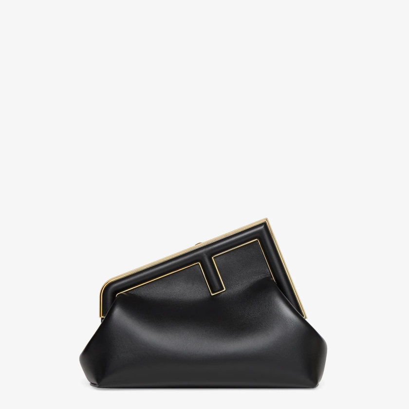 Fendi First Small - Black nappa leather bag | Fendi