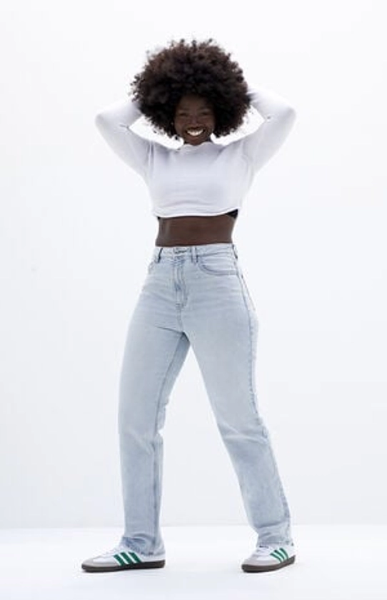 PacSun Stretch Light Indigo '90s Boyfriend Jeans | PacSun