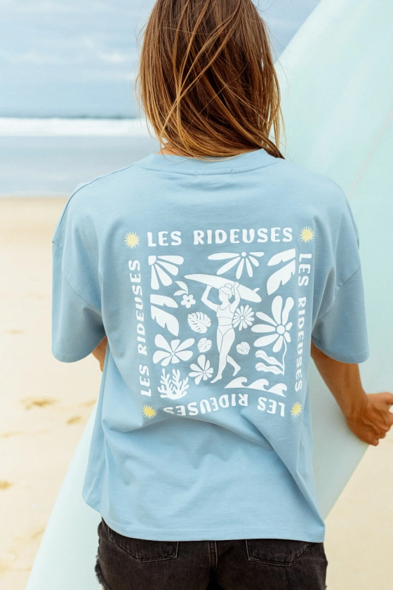 T-shirt oversize Endless summer bleu