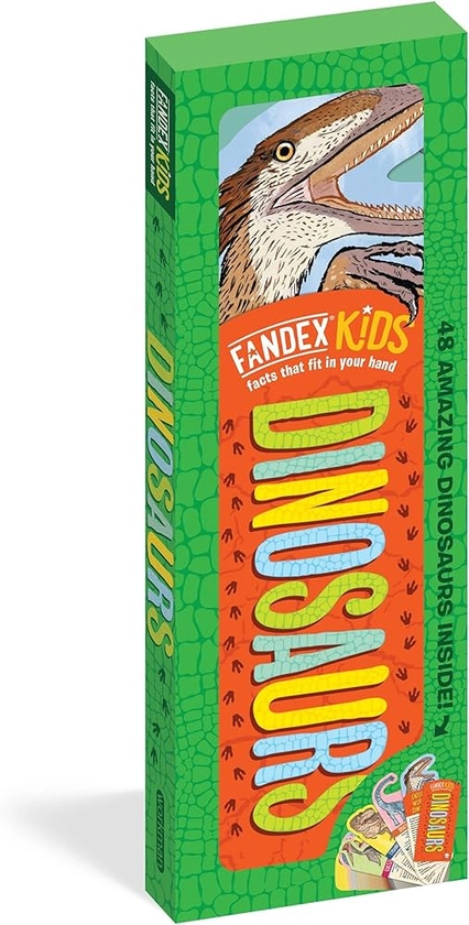 Fandex Kids: Dinosaurs: Facts That Fit in Your Hand: 48 Amazing Dinosaurs Inside! : Publishing, Workman: Amazon.com.au: Books