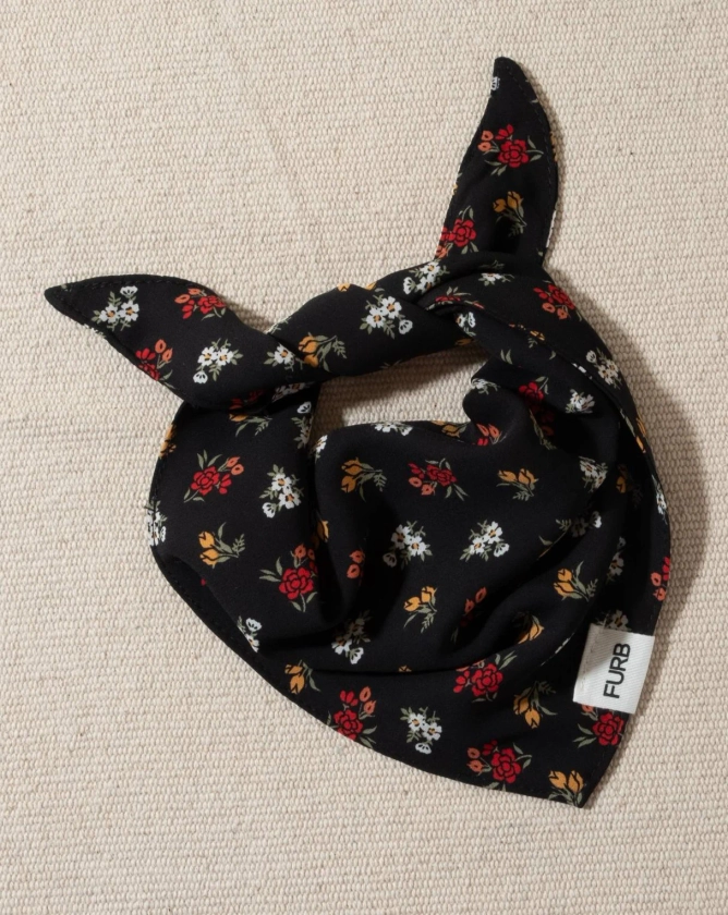 Only the Best Bandana in Black Floral