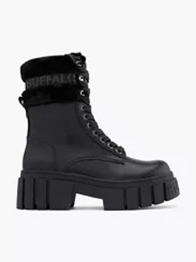 (Buffalo) Schnürboots in schwarz | DEICHMANN