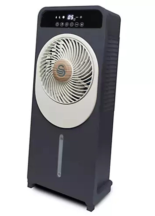 Swan Nordic SAC16800GRY 2-in-1 Evaporative Air Cooler & 24 Hour Automatic Timer, 5L - Slate Grey | Freemans