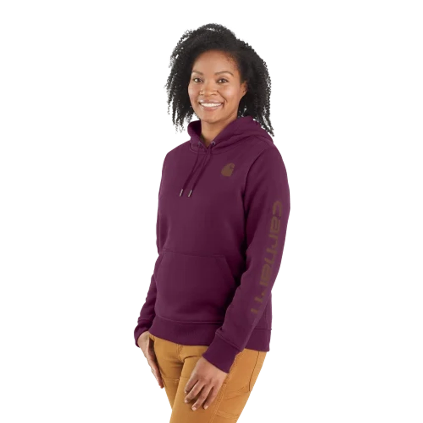 Carhartt Relaxed Fit Midweight Logo Sleeve Graphic Sweatshirt for Ladies