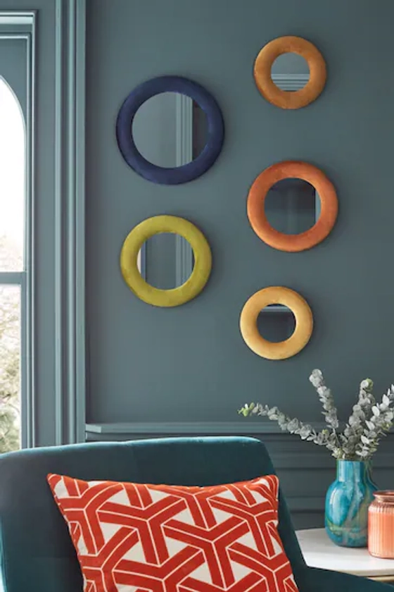 Set of 5 Multi Round Wall Mirrors