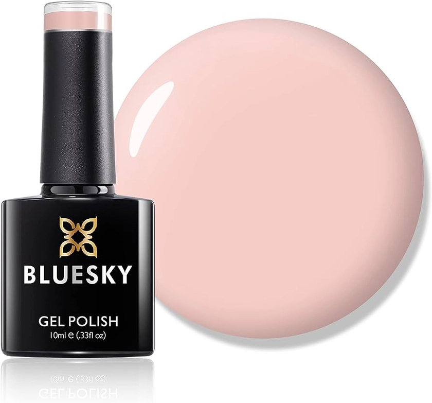 Bluesky Gel Nail Polish, Naked Naivete 80608, Light Pink, Pale, Long Lasting, Chip Resistant, 10 ml (Requires Drying Under UV LED Lamp)