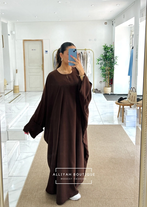 Abaya kenza chocolat