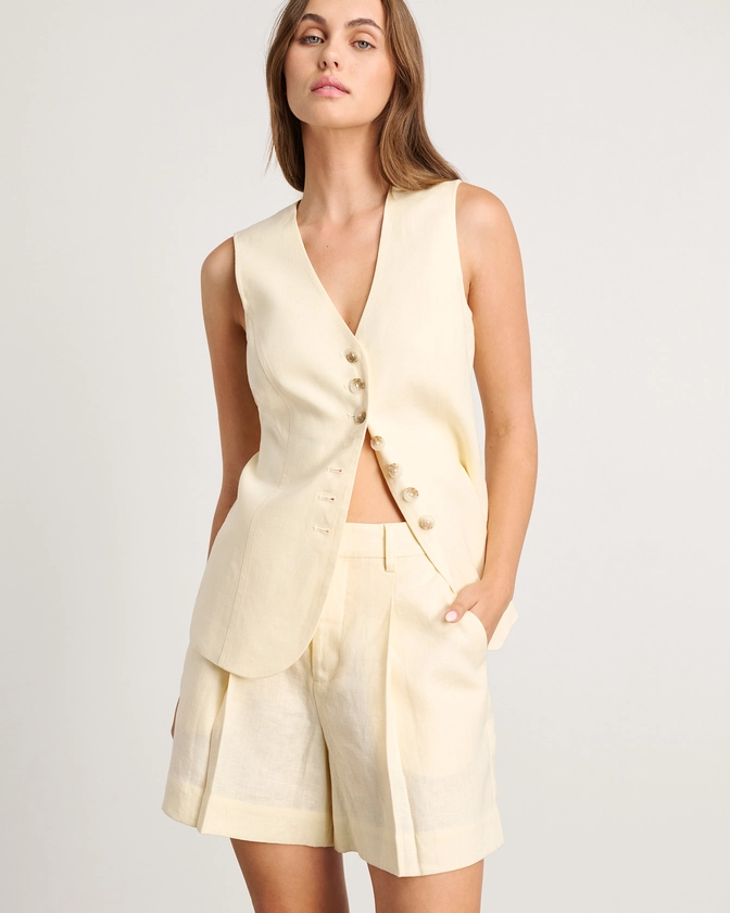 Kayla Linen Vest