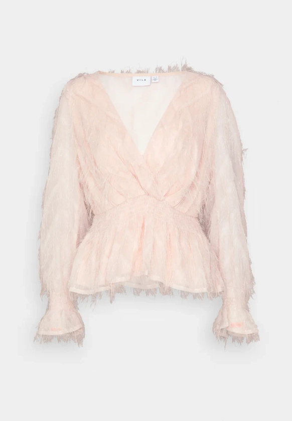 VILA VIFEATHER V NECK - Blus - pink/ljusrosa - Zalando.se