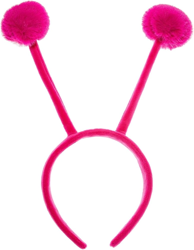 CHEU antenna headband costume as bee, snail, ant, insect props with bendable plush pom pom bopper