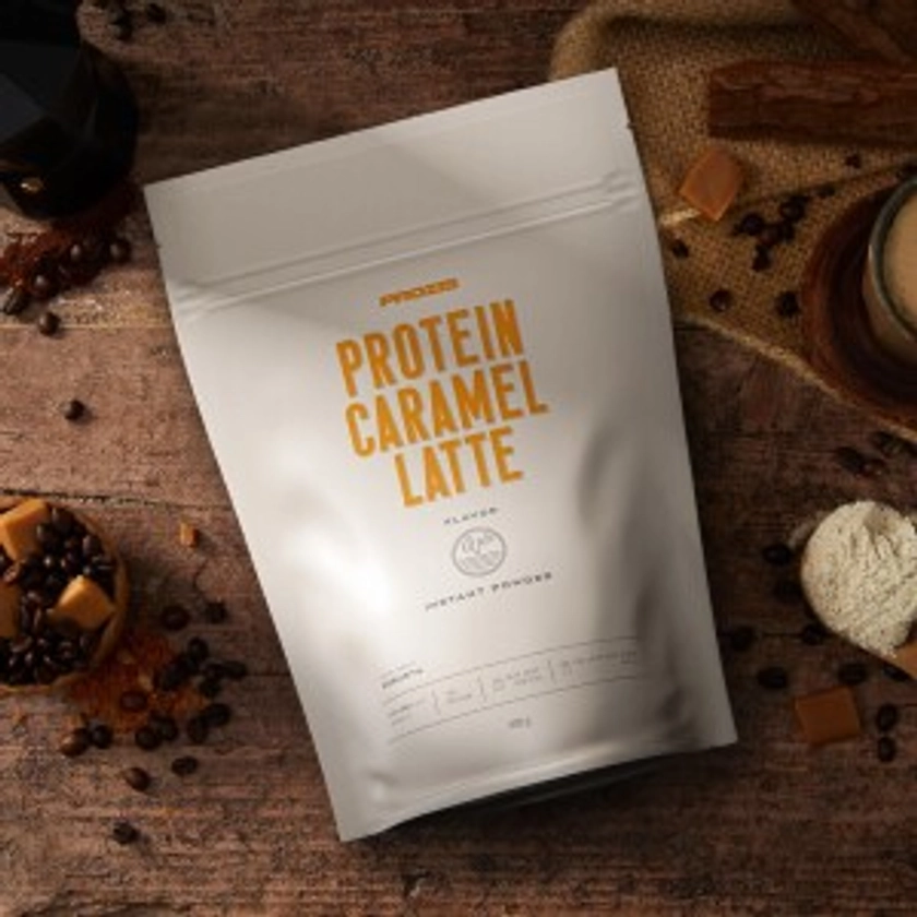 Latte au Caramel Protéiné - Extra Caféine 400 g - Alimentation Diététique | Prozis