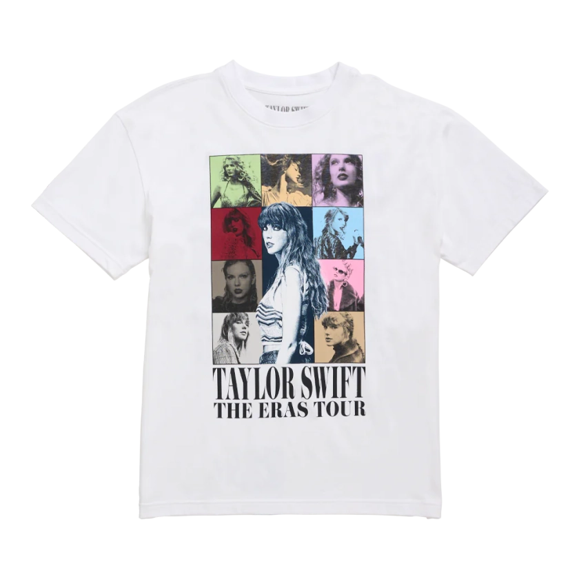 Taylor Swift | The Eras Tour US Dates White T-Shirt - Taylor Swift Official Store