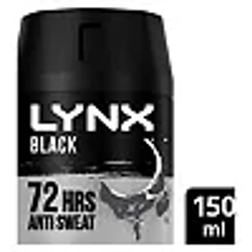 Lynx Anti-perspirant Deodorant Aerosol Black 150ml - Boots