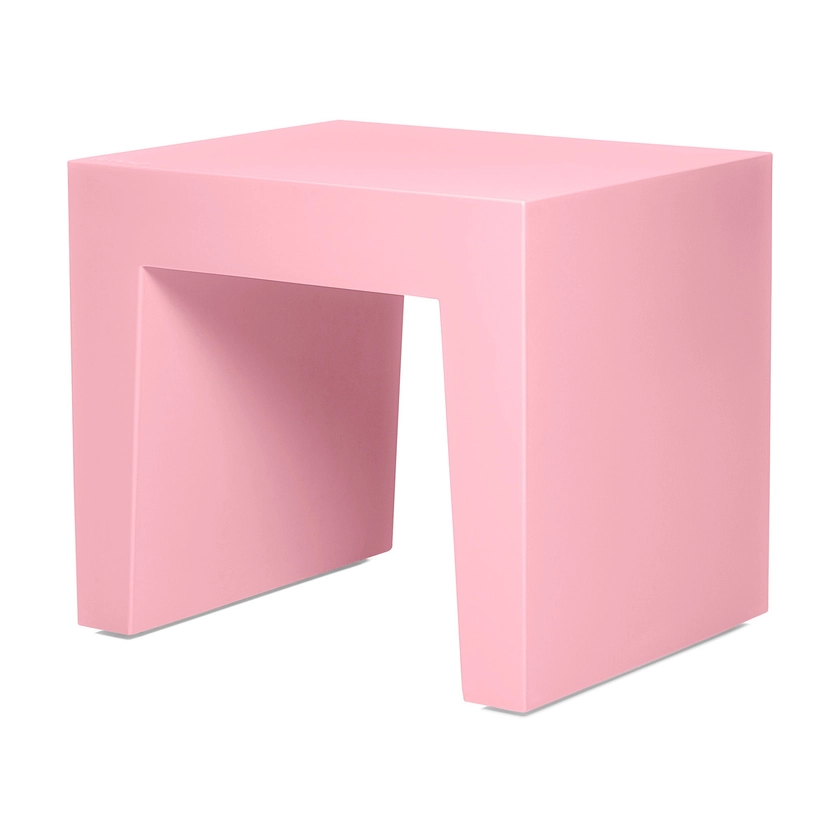 Tabouret polyvalent en polypropylène rose Concrete seat - Fatboy