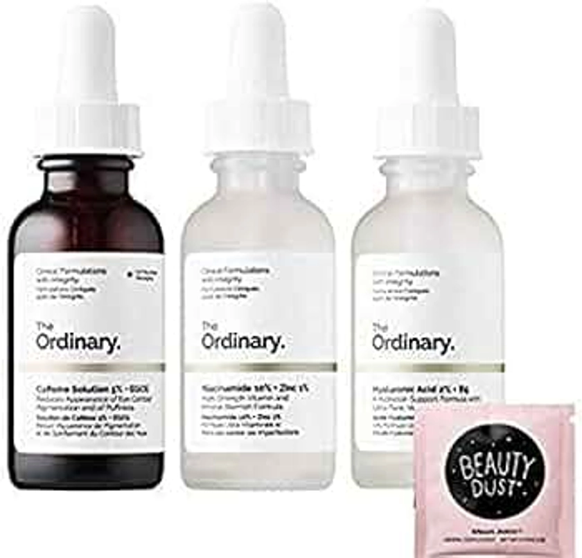 The Ordinary Face Serum Set! Caffeine Solution 5%+EGCG! Hyaluronic Acid 2%+B5! Niacinamide 10% + Zinc 1%! Help Fight Visible Blemishes And Improve The Look Of Skin Texture&Radiance