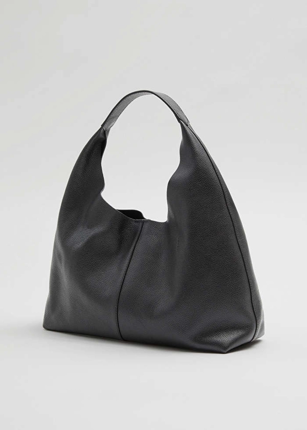 Soft Leather Tote Bag - Black - & Other Stories BE