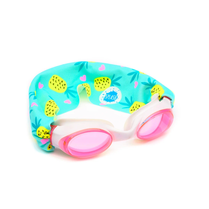 Splash Swim Goggles - Comfortable - Won't Pull Hair - Fits Kids to Adult