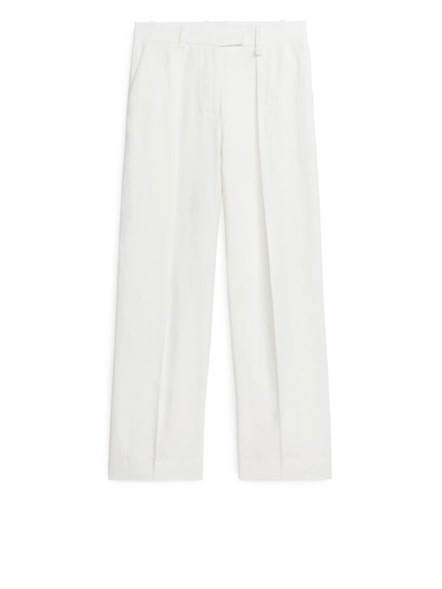 Pantalon en lin - Blanc - Trousers - ARKET FR