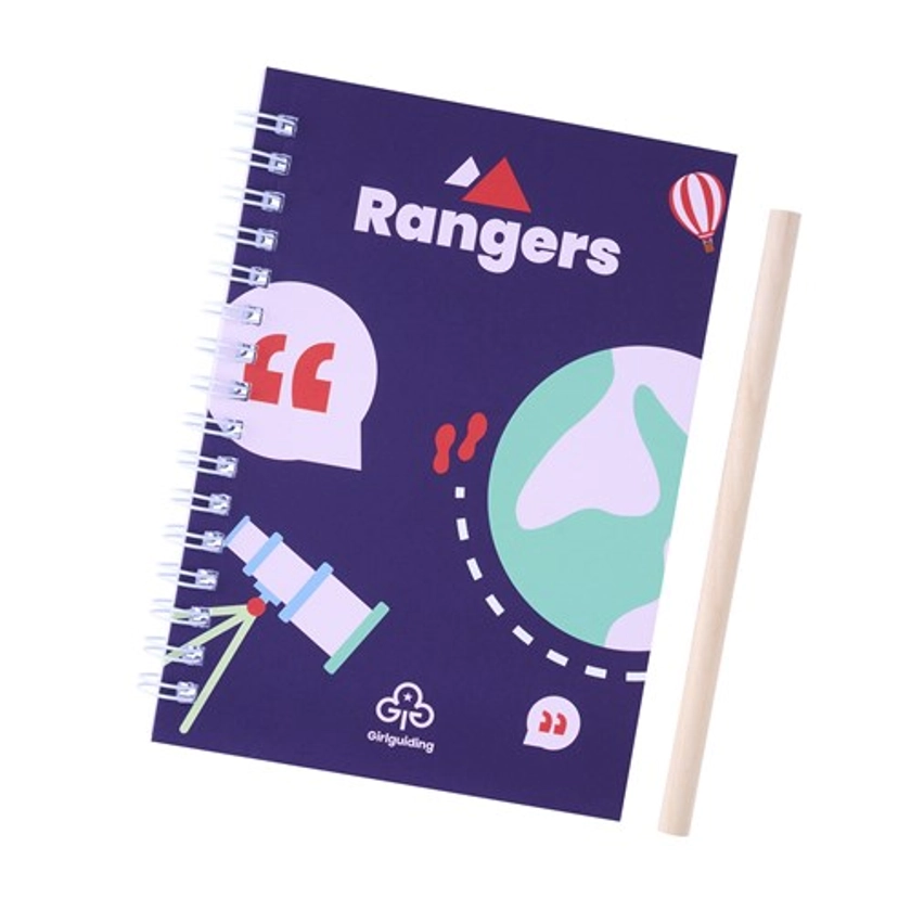 Rangers notepad and pencil set | Official Girlguiding shop