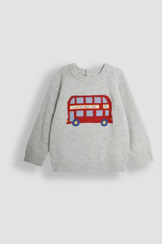 Buy JoJo Maman Bébé Marl Grey London Bus Jumper from the Next UK online shop