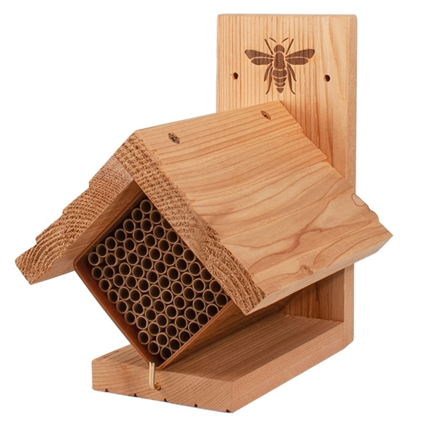 Mason Bee Nest Box with Nesting Tubes