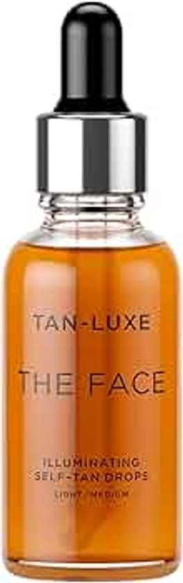 TAN-LUXE THE FACE Self-Tan Drops, Add Tanning Drops to Skin Care for Custom Face Tan, Cruelty Free & Vegan