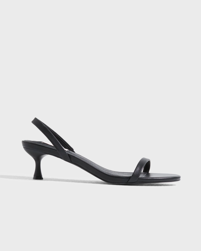 Buy Nelly Simplicity Strap Heel - Black | Nelly.com