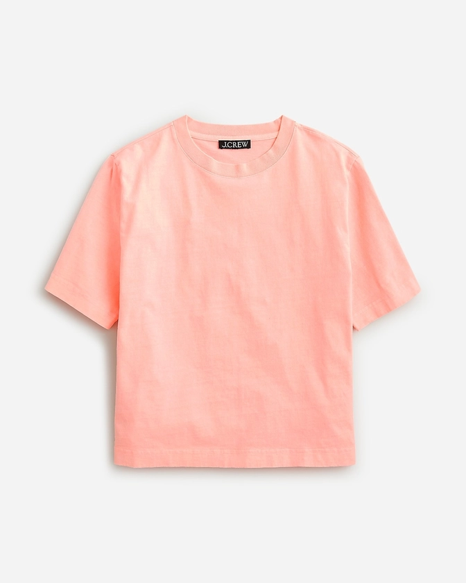 Relaxed premium-weight cropped T-shirt
