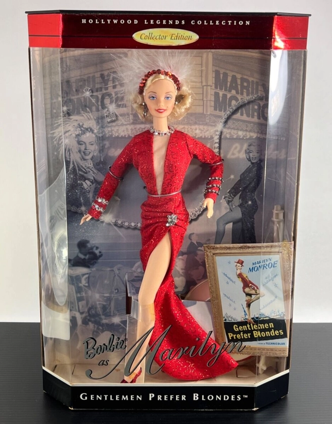 1997 Barbie as Marilyn Monroe in "Gentlemen Prefer Blondes" doll *QUALITY BOX*