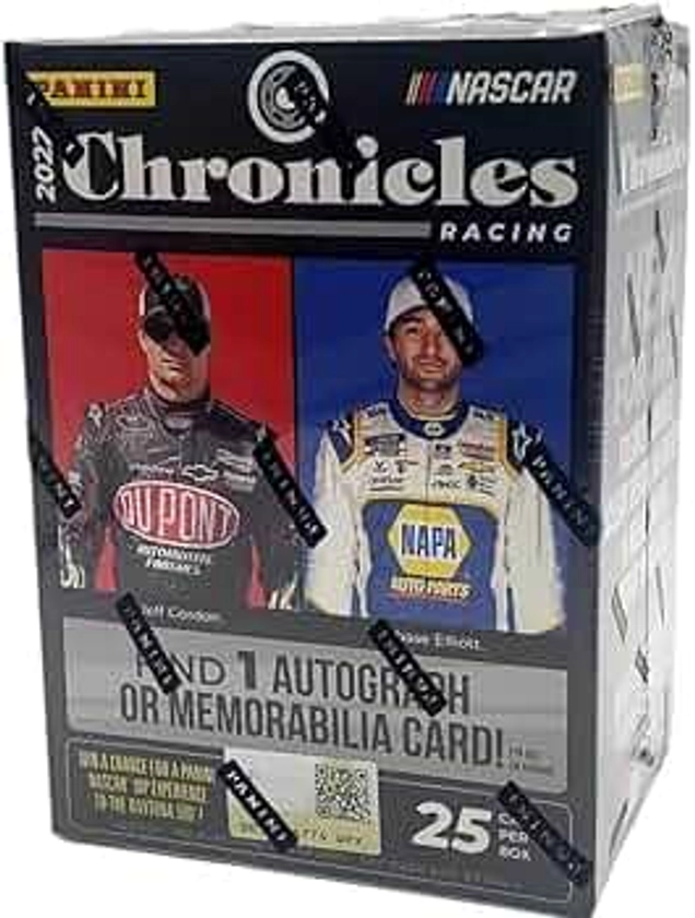 2022 Chronicles Racing Blaster Box Nascar 5 Cards per Pack 5 Packs Per Box 1 Memorabilia or Autograph Per Box