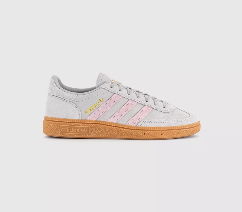 adidas EXCLUSIVE Handball Spezial Trainers Grey Two Clear Pink Gold Metalic - Women's Trainers