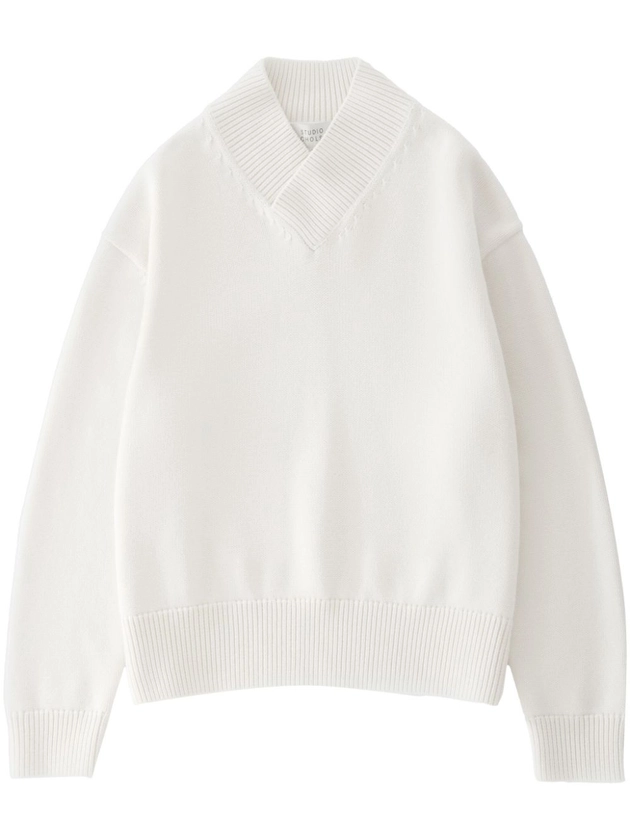 Studio Nicholson Nohwe Sweater | White | FARFETCH UK