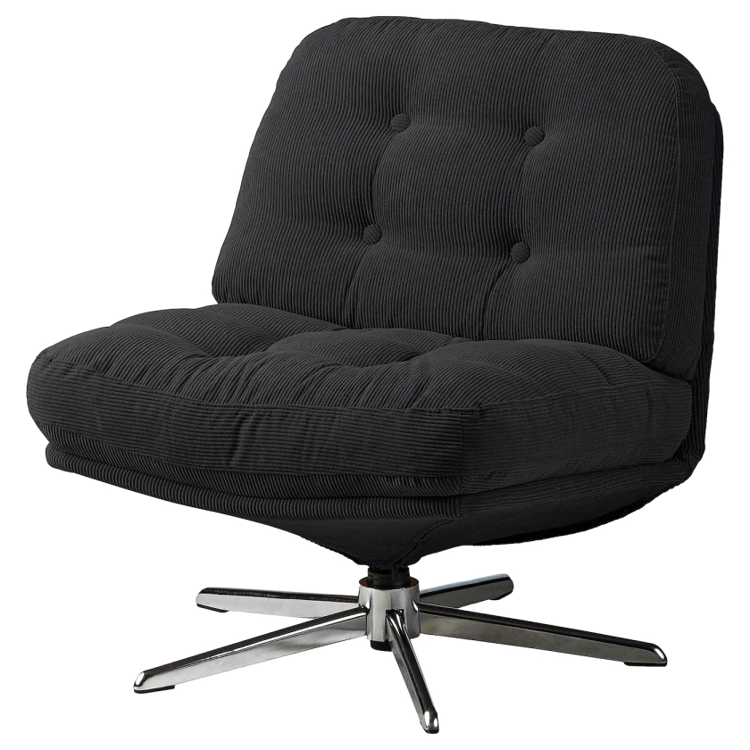 DYVLINGE fauteuil pivotant, Kelinge noir - IKEA