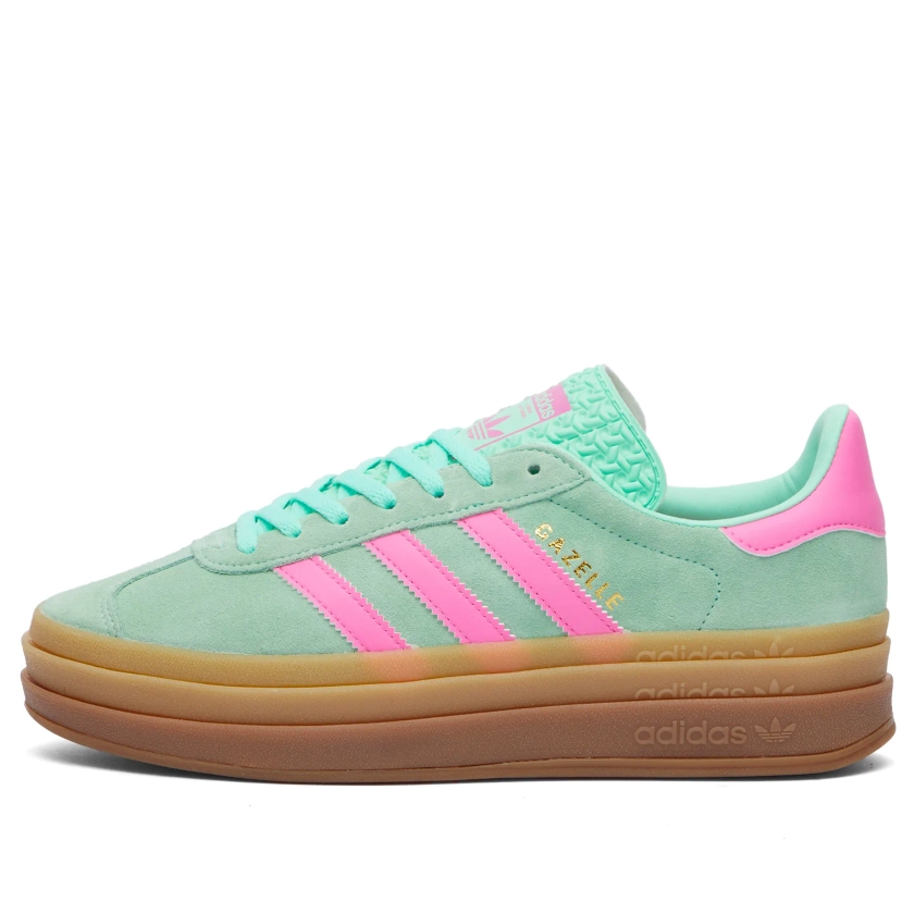 Adidas Gazelle Bold W Pulse Mint, Screaming Pink & Gum | END. (GB)