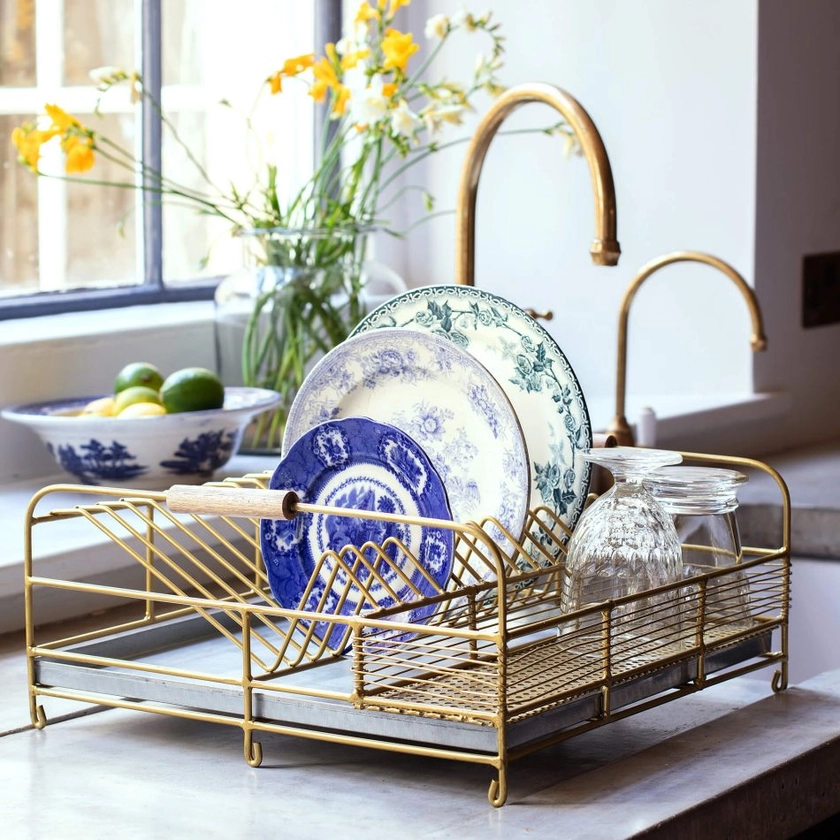 Gold Dish Rack | Graham & Green